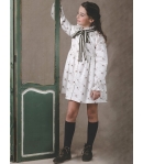 Vestido blanco estampado flores de EVE CHILDREN