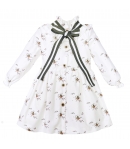 Vestido blanco estampado flores de EVE CHILDREN