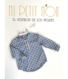 Camisa niño cuadros ENTRE NUBES de LA MARTINICA BY MARIA SOBRINO