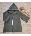 Chaqueta kaki con estrella en crudo de MIA y LIA