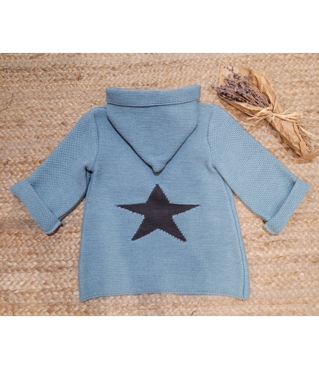 Chaqueta azul con estrella en marino de MIA y LIA