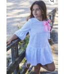 Caftán blanco bordado ESTRELLA FUGAZ de LA MARTINICA BY MARIA SOBRINO