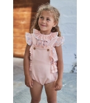 Conjunto de peto y blusa conejitos BUNNY de LA MARTINICA BY MARIA SOBRINO