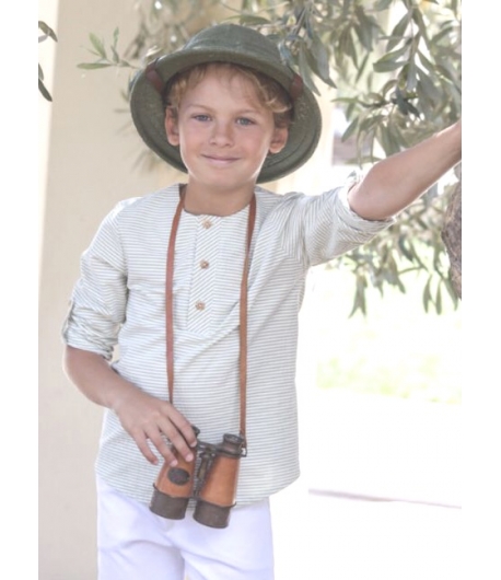 Conjunto niño de camisa y pantalón corto CALATEA de EVE CHILDREN