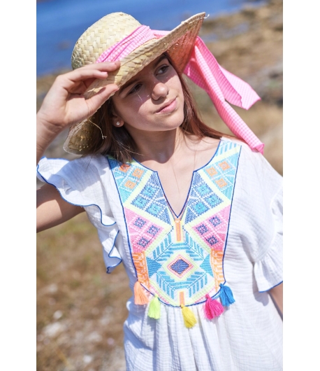 Caftán pechera bordados ALADDIN de LA MARTINICA BY MARÍA SOBRINO