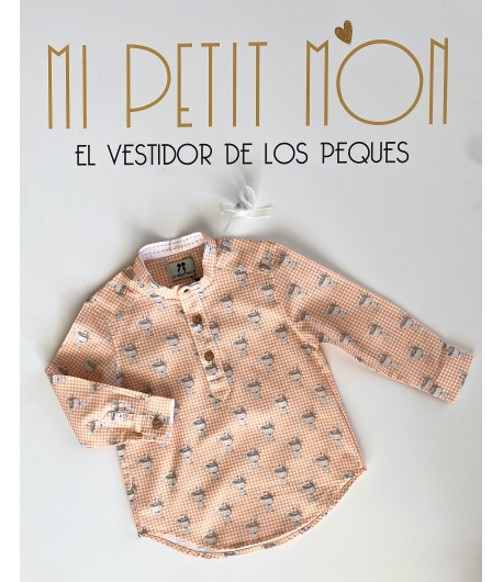 Camisa manga larga conejitos BUNNY de LA MARTINICA BY MARIA SOBRINO