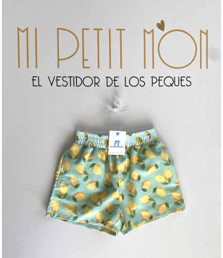 Bañador niño LEMON PIE de LA MARTINICA BY MARÍA SOBRINO