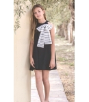 Vestido negro con lazada de EVE CHILDREN