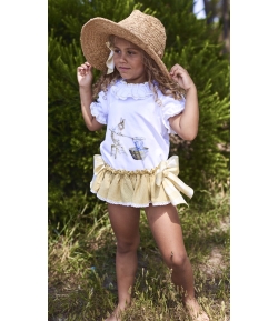 Conjunto niña de camiseta conejito y braguita  volante BAMBU de LA MARTINICA BY MARIA SOBRINO.jpg