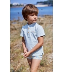 Conjunto niño de polo y boxer licra COLOMBIA de LA MARTINICA BY MARIA SOBRINO