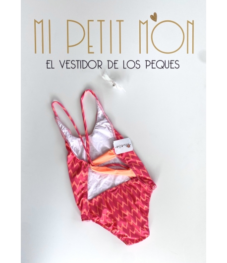 Trikini teens naranja fluor OPALO de MARICRUZ
