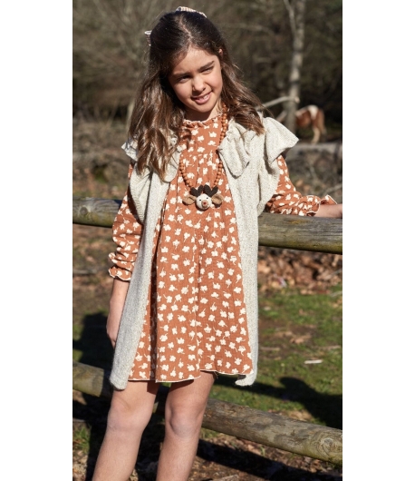 Chaleco brillo beige TOFFEE de LA MARTINICA BY MARIA SOBRINO