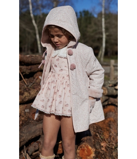 Abrigo guateado reversible rosa de LA MARTINICA BY MARIA SOBRINO