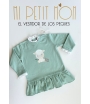 Vestido felpa Oveja de MON PETIT BONBON