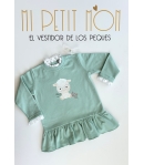 Vestido felpa Oveja de MON PETIT BONBON