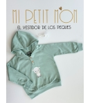 Sudadera niño felpa con capucha Oveja de MON PETIT BONBON