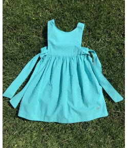 Kaftan plumeti turquesa José Varón