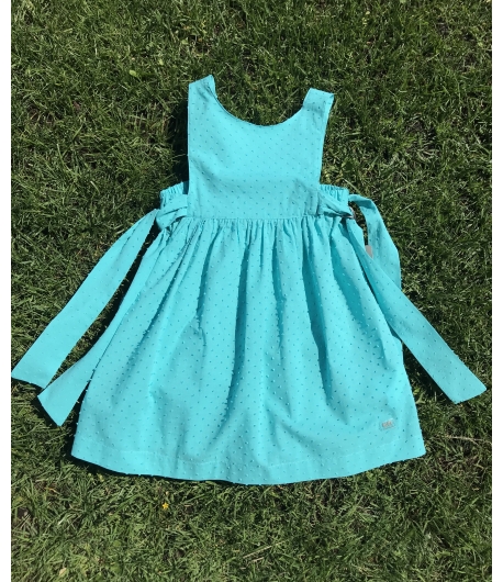 Kaftan plumeti turquesa José Varón