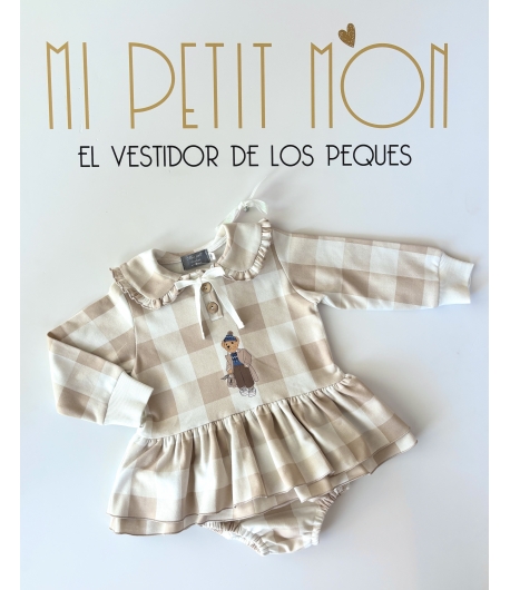Jesusito felpa cuadros OSITO de MON PETIT BONBON