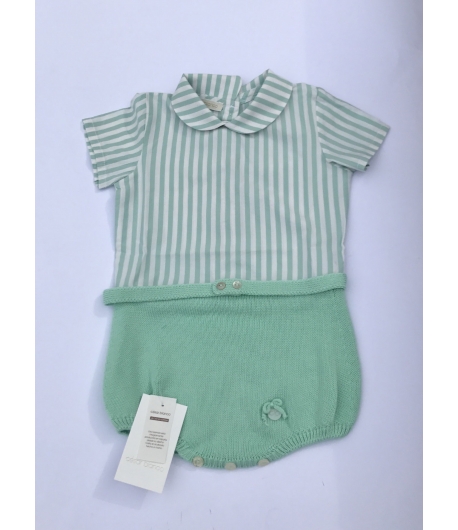 Pelele rayas Aqua Cesar Blanco