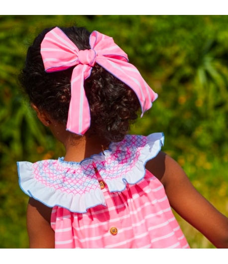 Lazo mediano rayas NEON de LA MARTINICA BY MARIA SOBRINO