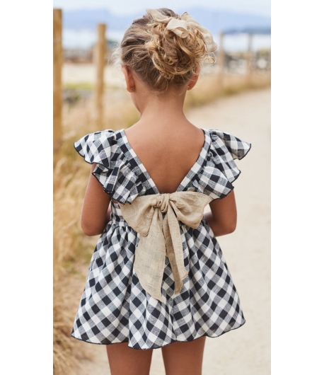 Jesusito vichy negro BLACK & WHITE de LA MARTINICA BY MARIA SOBRINO