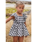 Jesusito vichy negro BLACK & WHITE de LA MARTINICA BY MARIA SOBRINO