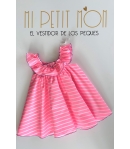 Vestido volante rayas NEON de LA MARTINICA BY MARIA SOBRINO