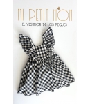 Vestido vichy negro BLACK & WHITE de LA MARTINICA BY MARIA SOBRINO