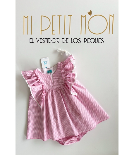 Conjunto niña de caftan y braguita volantes EASTER de LA MARTINICA BY MARIA SOBRINO