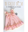 Vestido rayas fluor de MON PETIT BONBON