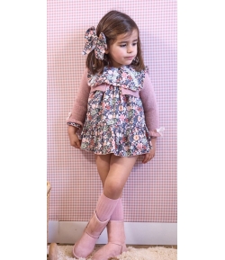 Chaqueta niña corta rosa UN PEDACITO DE MI de LA MARTINICA BY MARIA SOBRINO