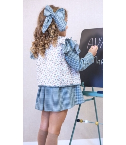 Chaleco guateado flores PETIT & FLOWER de LA MARTINICA BY MARIA SOBRINO