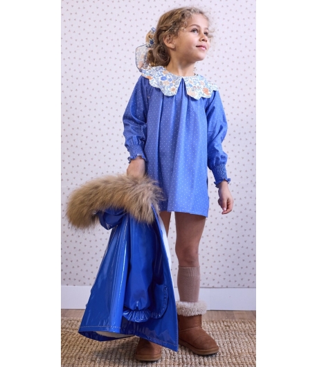 Vestido cuello estampado CHILDREN CHOCO de LA MARTINICA BY MARIA SOBRINO