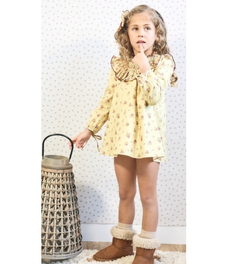 Vestido cuello bordado REAL de LA MARTINICA BY MARIA SOBRINO