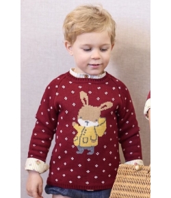 Jersey granate conejo REAL de LA MARTINICA BY MARIA SOBRINO