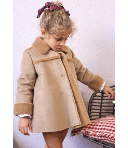 Pelliza corte canesú camel de LA MARTINICA BY MARIA SOBRINO