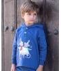 Sudadera niño ratoncitos liberty azul de MON PETIT BONBON