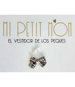 Lazo en cuadro burberry de MON PETIT BONBON