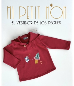 Sudadera niño galaxia de MON PETIT BONBON