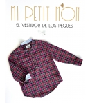 Camisa niño en cuadro escoces HILTON de LA MARTINICA BY MARIA SOBRINO