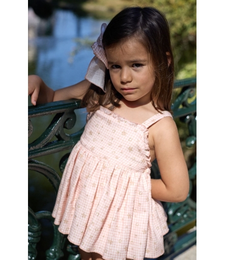 Ranita vichy estampado PEACH de LA MARTINICA BY MARIA SOBRINO