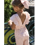 Mono vichy estampado PEACH de LA MARTINICA BY MARIA SOBRINO