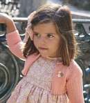 Chaqueta corta coral flores PEACH de LA MARTINICA BY MARIA SOBRINO