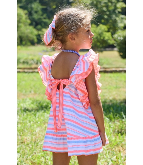 Vestido rayas lazo espalda BIKE de LA MARTINICA BY MARIA SOBRINO