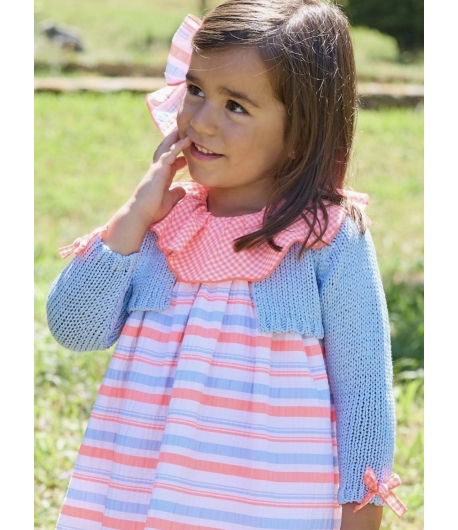 Chaqueta niña corta azul BIKE de LA MARTINICA BY MARIA SOBRINO