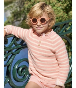 Jersey rayas coral PEACH de LA MARTINICA BY MARIA SOBRINO