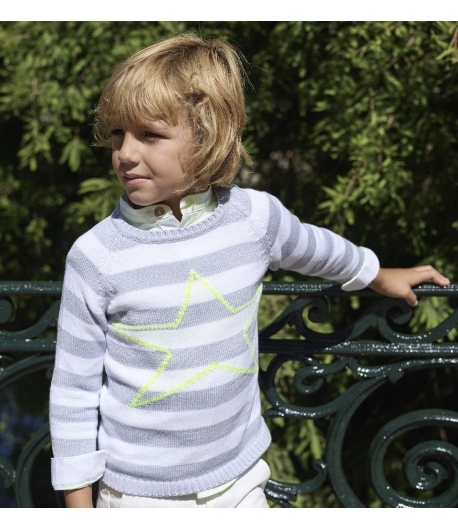 Jersey niño rayas estrella PESCARDINOS de LA MARTINICA BY MARIA SOBRINO