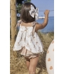 Conjunto niña de blusa muñequita y braga vichy MINI MARTINICAS de LA MARTINICA BY MARIA SOBRINO