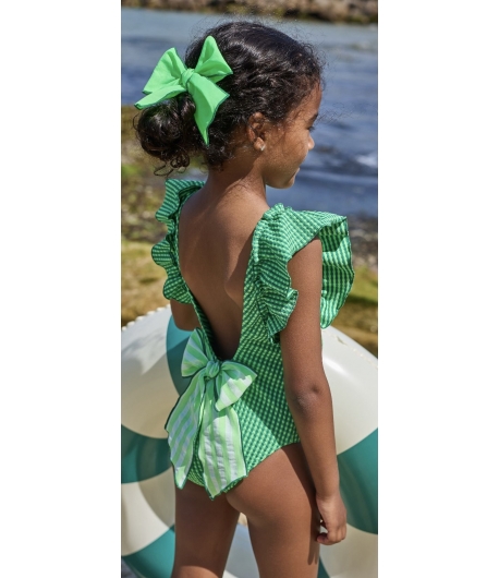 Bañador niña volante APPLE de LA MARTINICA BY MARIA SOBRINO